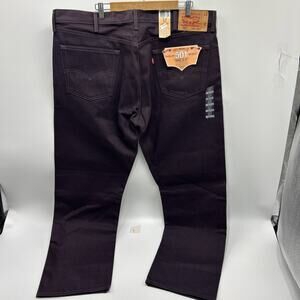 NEW Levi 501 Men’s Denim Jeans Size 42x32 Button Fly PURPLE Straight